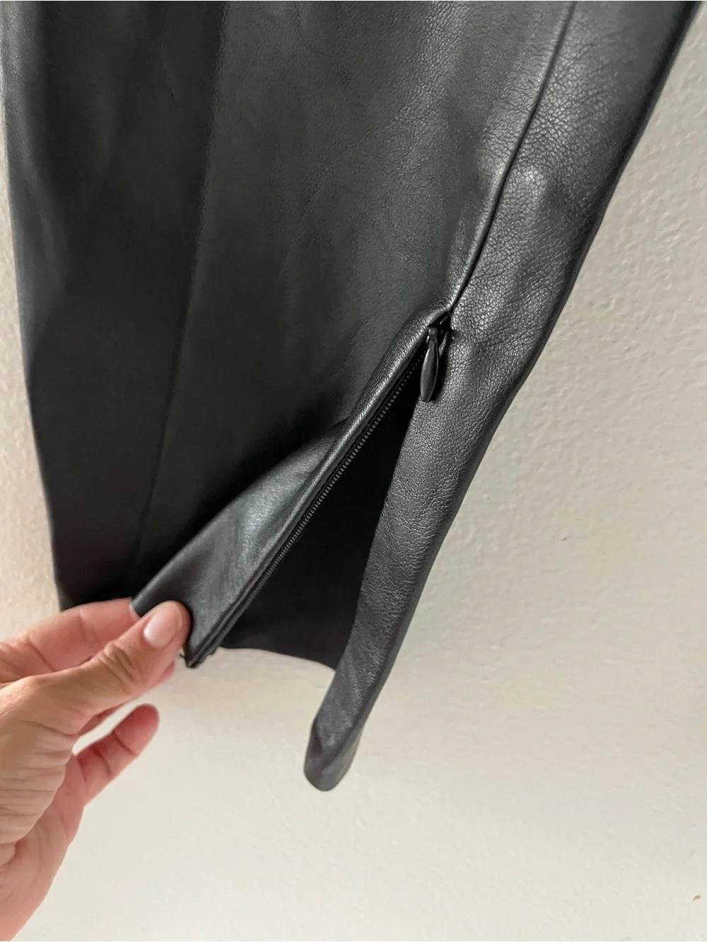 Lulu's Black Faux Leather Skinny Pants